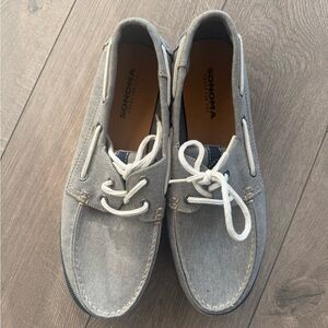 Sonoma Men's Light Gray Boat Shoes NWOT